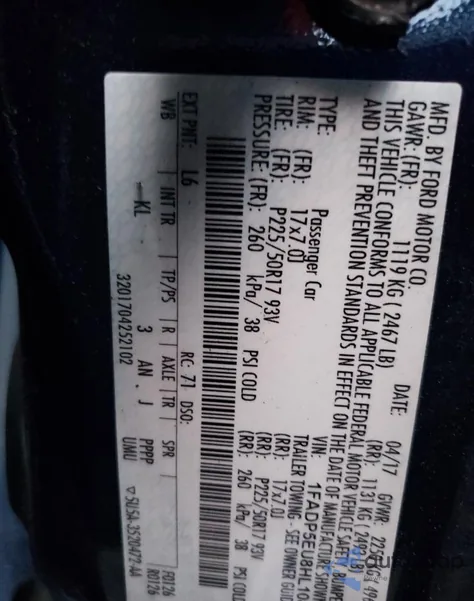 2017 Ford C-Max Se z USA, uszkodzony, nr VIN 1FADP5EU8HL108291